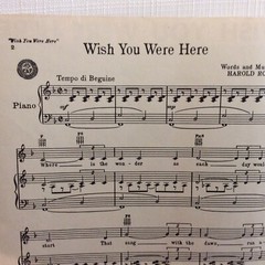 1952 Sheet Music Musical- « Wish You Were Here” by Harold Rome Summer Beach Theme