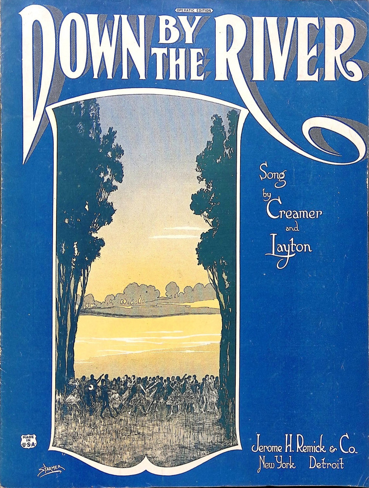 Down By The River Sheet Music Henry Creamer Turner Layton 1923 Fox Trot