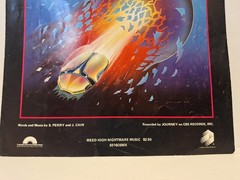 Journey Sheet Music Open Arms 1981 Steve Perry, Piano, Vocals, Guitar Vintage