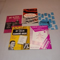 Hammond Organ Music Lot 5 Music Books Coleman Crawford Mills Harms Sacred Songs