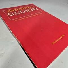 John Rutter Gloria Vocal Score SATB Brass Organ Oxford Music Book 1976 Vtg