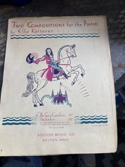 Vintage Two Compositions for the Piano Ella Ketterer Boston Music Co Sheet Music