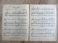 CASEY JONES The Brave Engineer Seibert Newton 1927 Sheet Music Ukulele SoCal