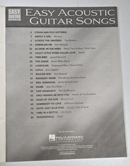 Lot of 2 Acoustic Guitar Songs Books Hal Leonard Easy Guitar with Notes & Tab