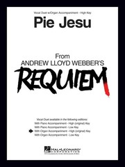 Pie Jesu from Requiem for High Key Vocal Duet & Organ Sheet Music Book