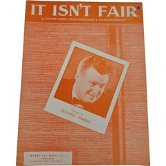 It Isn&rsquo;t Fair featured by Richard Himber Vintage Sheet Music 1933