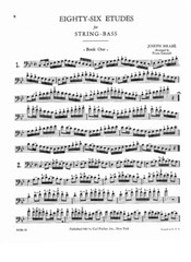 J. HRABE 86 ETUDES FOR THE STRING BASS BOOK 1 CARL FISCHER SIMANDL NEW ON SALE