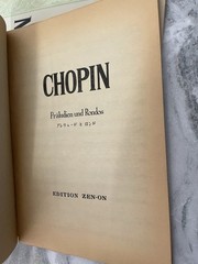 3 Music Books Chopin VTG Zen-On Nocturnes Preludes Rondos Valses Waltzes