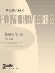 Paul Koepke Fanfare Prelude Brass Trio Trumpet Horn Piano Rubank Sheet Music