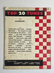 Vintage Top 20 Tunes For The Accordion – Sheet Music Book – Bentley Music Co