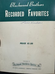 Southern Gospel Song Book Blackwood Brothers « Recorded Favorites » 1971