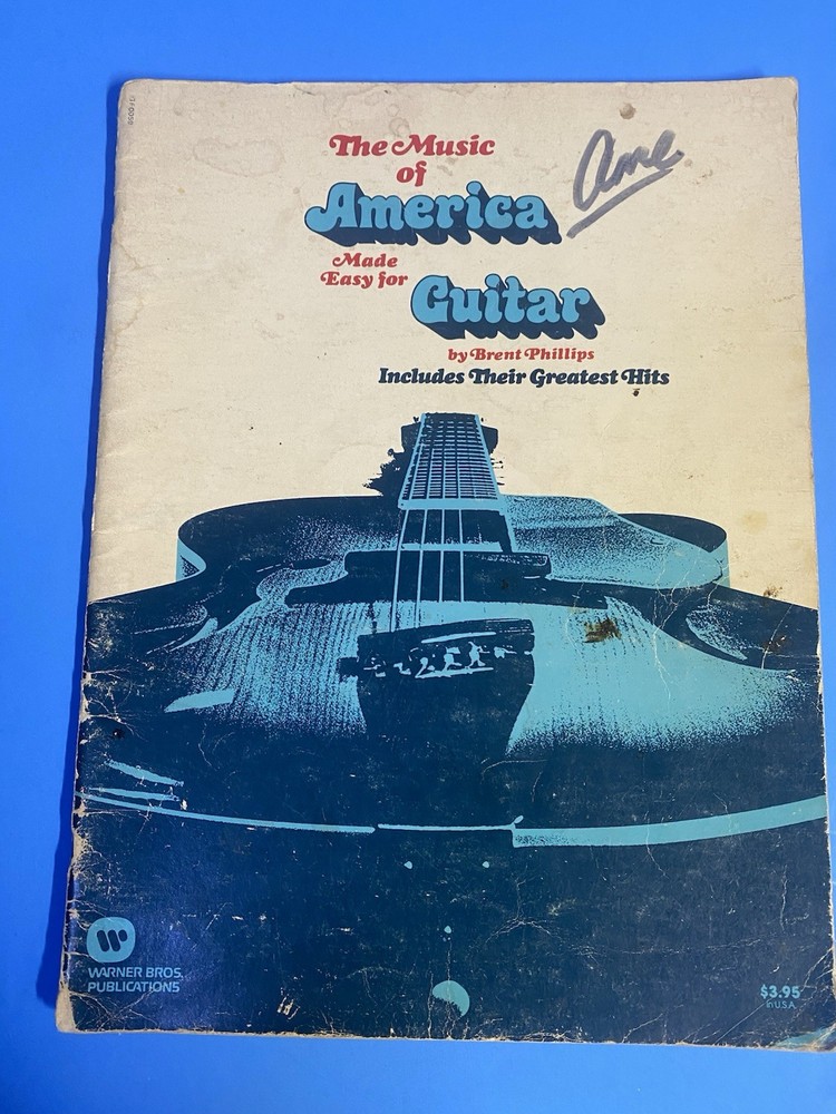1976 BRENT PHILLIPS – THE MUSIC OF AMERICA Sheet Music 32 PAGES JACKET WORN