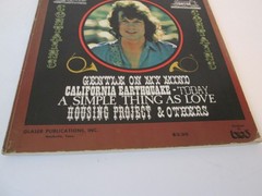 John Hartford 1971 Song Book, Sheet Music, 5 String Banjo, Folk, Country