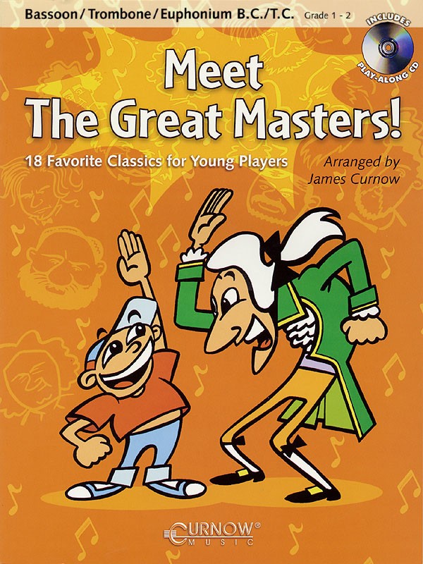 Meet the Great Masters Bassoon Trombone Kids Classical Sheet Music Play-Along CD