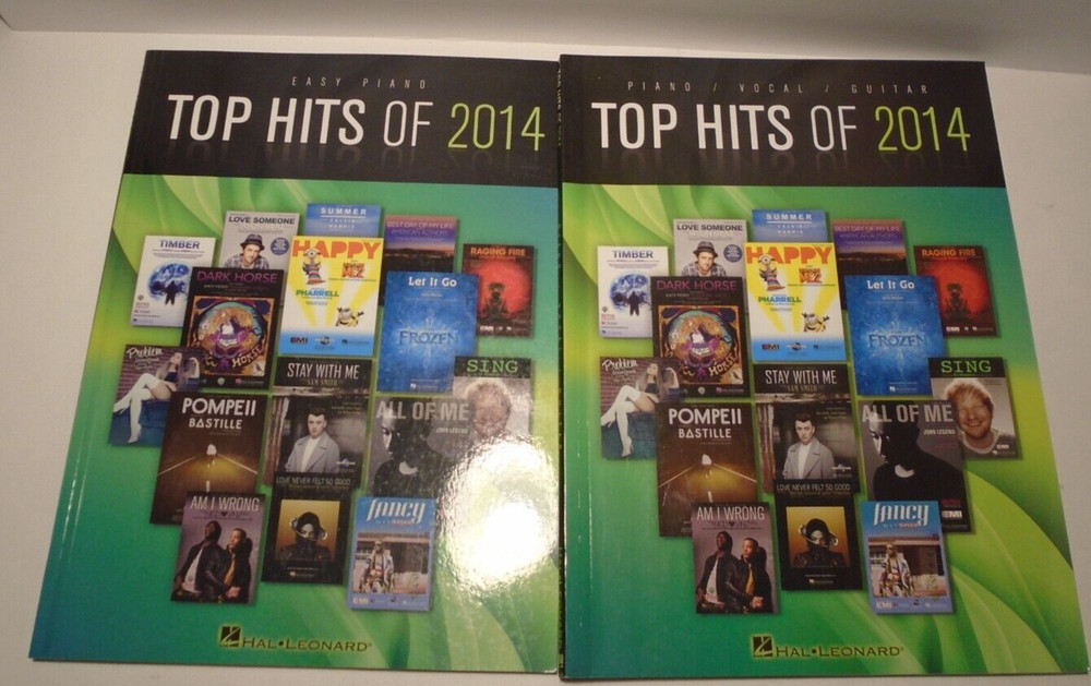 Piano/Vocals/Guitar & Easy Piano Top Hits of 2014 Sheet Music