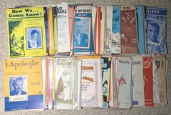 Vintage 1940&rsquo;s-1960&rsquo;s Variety Sheet Music Lot Of 550+