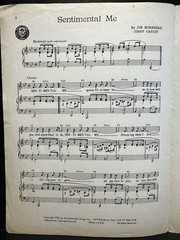 Melody of Love Piano Voice Sheet Music Glazer/Engelmann 1950 Knickerbocker