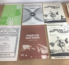 Octavo Choir Sheet Music Lot of 34 Popular Choral SATB Vintage 1930s -1970s