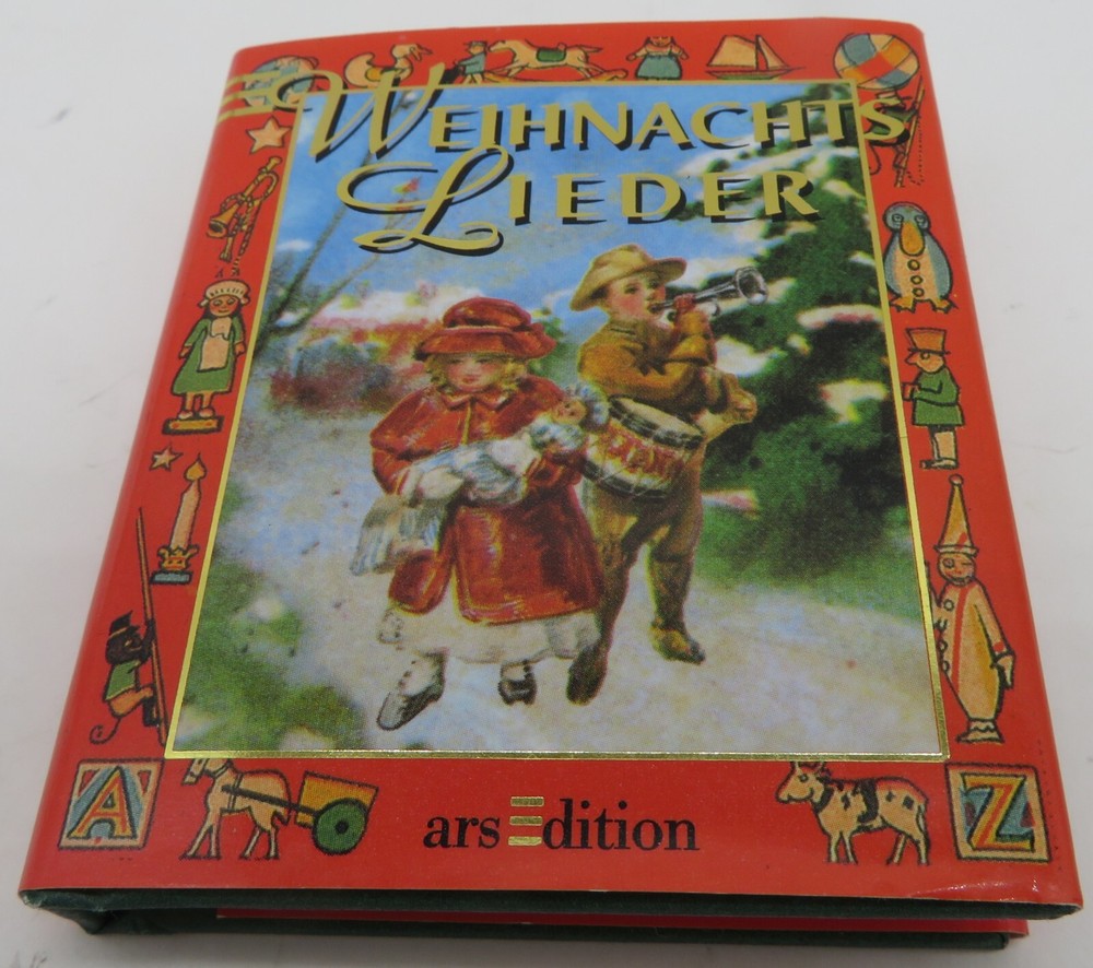 Vintage 1991 Weihnachts Lieder GERMAN Miniature Song Book Running Press