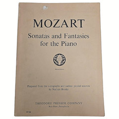 Mozart Sonatas & Fantasies For The Piano Theodore Presser Songbook Music Vtg