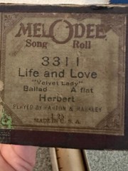 MelODee Word Player Piano Roll 331 I Life and Love TX