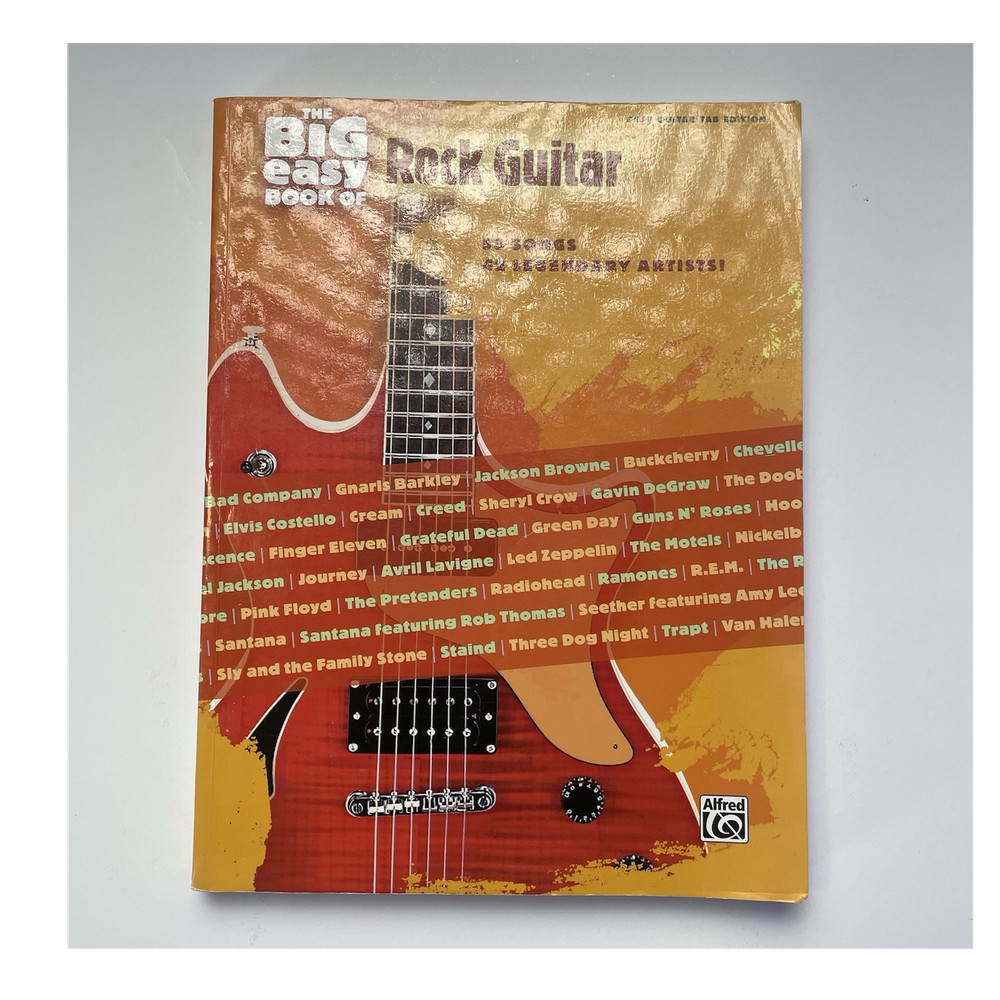 Alfred Music Rock Guitar Song Book Tabulature Collection for Electric Guitar
