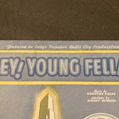 « Hey! Young Fella&rsquo;, Fields/McHugh Vintage Sheet Music Circa 1933, Robbins Music