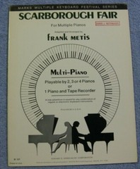 Scarborough Fair For Multiple Pianos By Frank Metis