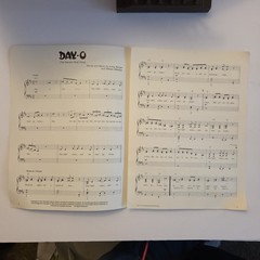 Beetlejuice DAY-O Sheet Music Ephemera POSTER 1988