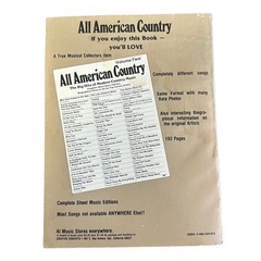 All American Country Music Song Book Volume One Creative Concepts Vintage