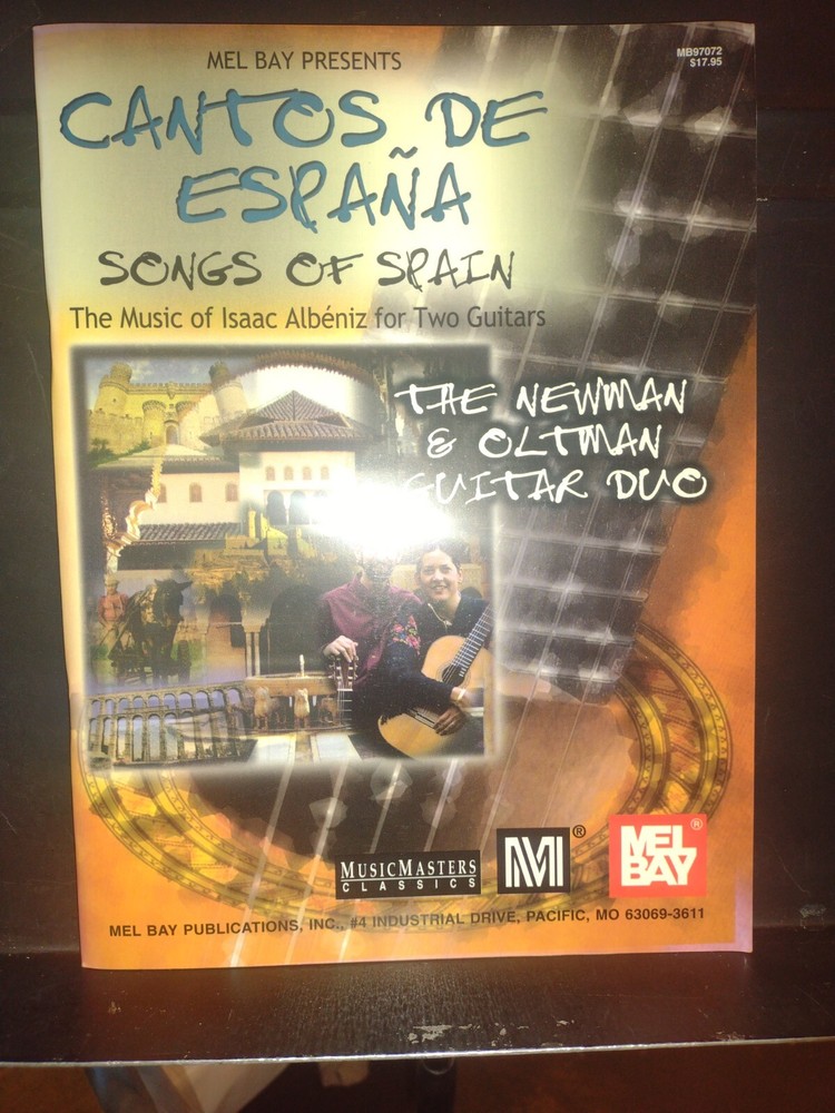 The Newman & Oltman Guitar Duo Songbook Songs Of Spain Classical Excellent Cond