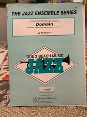 Neil Slater, « Domain » big band chart, full score and complete set of parts