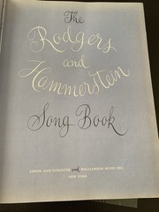 Vintage 1958 The Rodgers And Hammerstein Song Book Illustrated With Hardcover