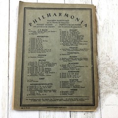 1920s Philharmonia Symphonie I Haydn Schumann Book Antique LOT No.31 115 AS IS