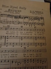 Vintage Sheet Music Blue-Eyed Sally 1924 Voice Piano Ukulele Henry Waterson S248
