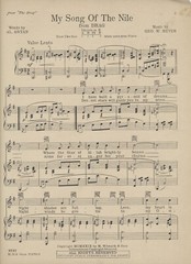 My Song of the Nile 1929 Antique Sheet Music Drag Richard Barthelmess M. Witmark