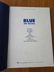 JONI MITCHELL Blue Songbook Trade Paperback 1971 GOOD