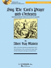 Sing The Lord&rsquo;s Prayer with Orchestra Medium High Voice Db & Piano Book CD