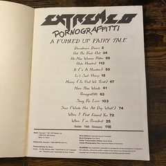 Vintage 1991 Extreme II Pornograffitti A Funked Up Fairy Tale Guitar Tab Book