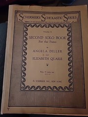 1919 Schirmer’s Scholastic Second Solo Book for Piano Vintage Sheet Music B3