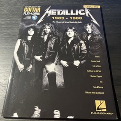 Metallica: 1983-1988 Guitar Play-Along Hal Leonard Volume 195 Book/Online Audio