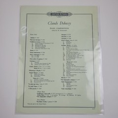 Debussy&rsquo;Hommage A. Hayden&rsquo; Piano Solo, Edition Peters Sheet Music, #SM2