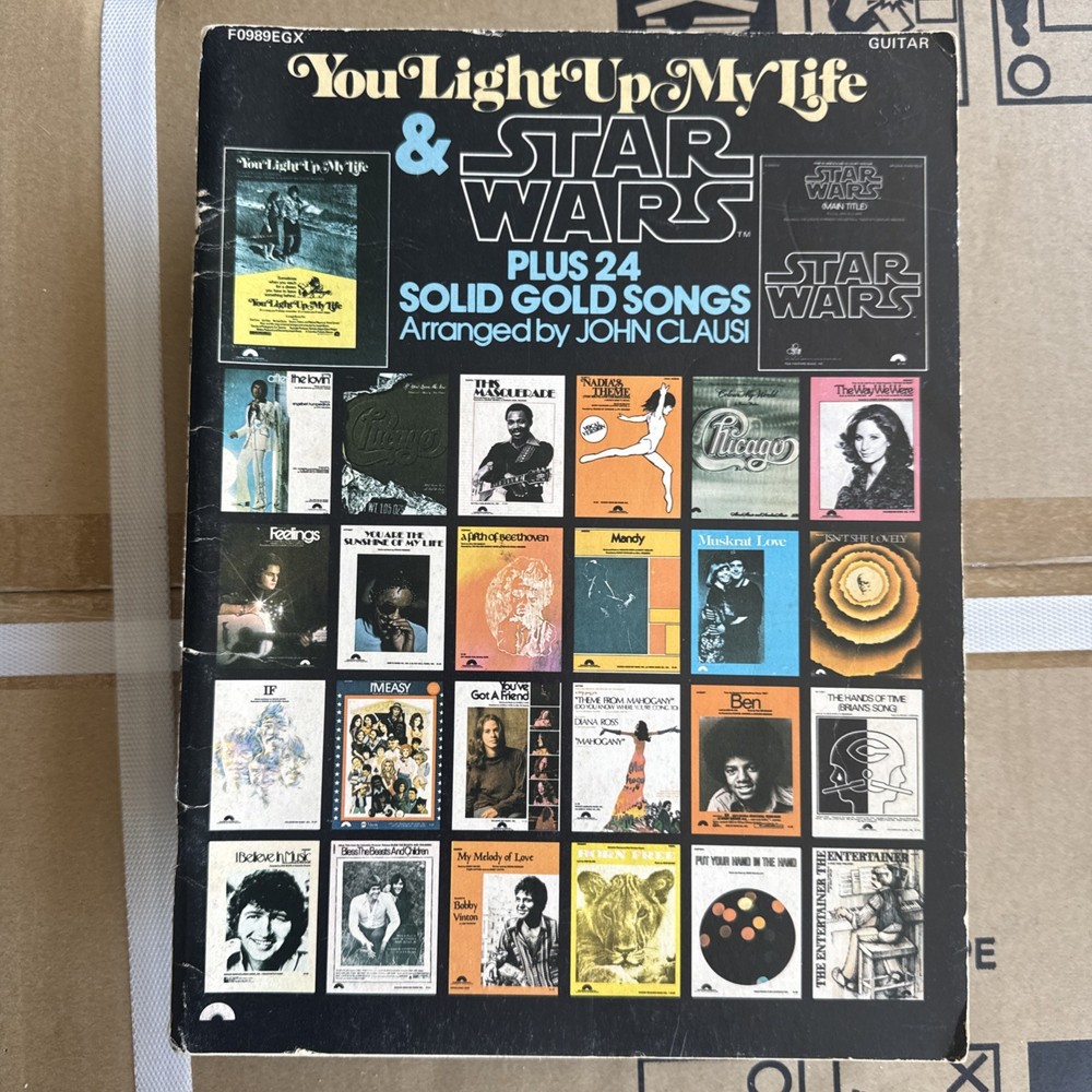 You Light Up My Life & Star Wars 24 Songs Trumpet Clarinet Sax Songbook VTG 1977