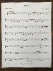Troika Russian Folk Songs Wind Band Sheet Music Edited by John Kinyon