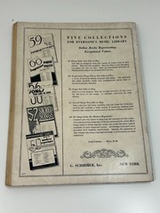50 Art Songs from the Modern Repertoire Vintage Piano Sheet Music Songbook 1939