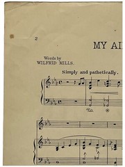 1904 Sheet Music MY AIN FOLK Laura G. Lemon Wilfrid Mills Madame Clara Butt
