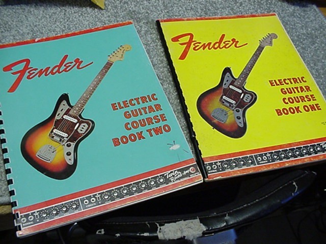 1965 Fender Electric Guitar Course Books 1 & 2 Complete Spiral Bound Originals