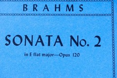 Braham&rsquo;s Sonata F Minor Opus 120 E Flat Major Viola Piano Lot of 2 PB Books IMC
