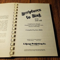 Scriptures to Sing New and Old Vocal Selections Lillenas 1977