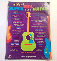 VTG Todays Super Hits Vol 2 Robbins Music Corporation for Guitar 1970 + extras